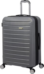 Legion 28" Hardside Checked 8 Wheel Expandable Spinner, Silver
