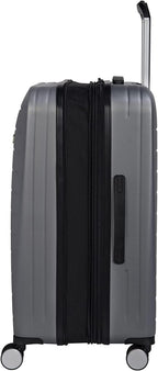 Legion 28" Hardside Checked 8 Wheel Expandable Spinner, Silver