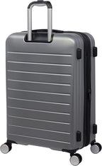 Legion 28" Hardside Checked 8 Wheel Expandable Spinner, Silver