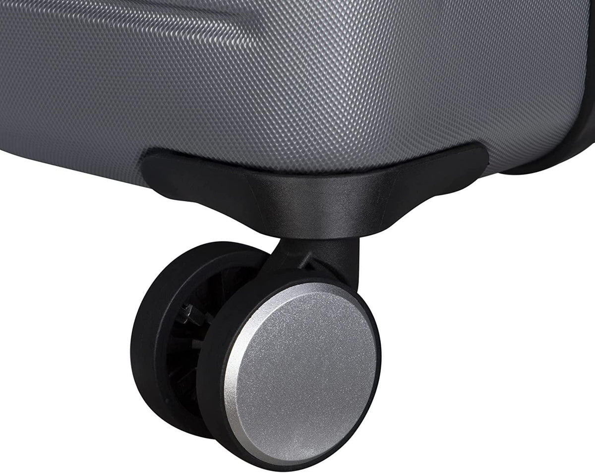 Legion 28" Hardside Checked 8 Wheel Expandable Spinner, Silver