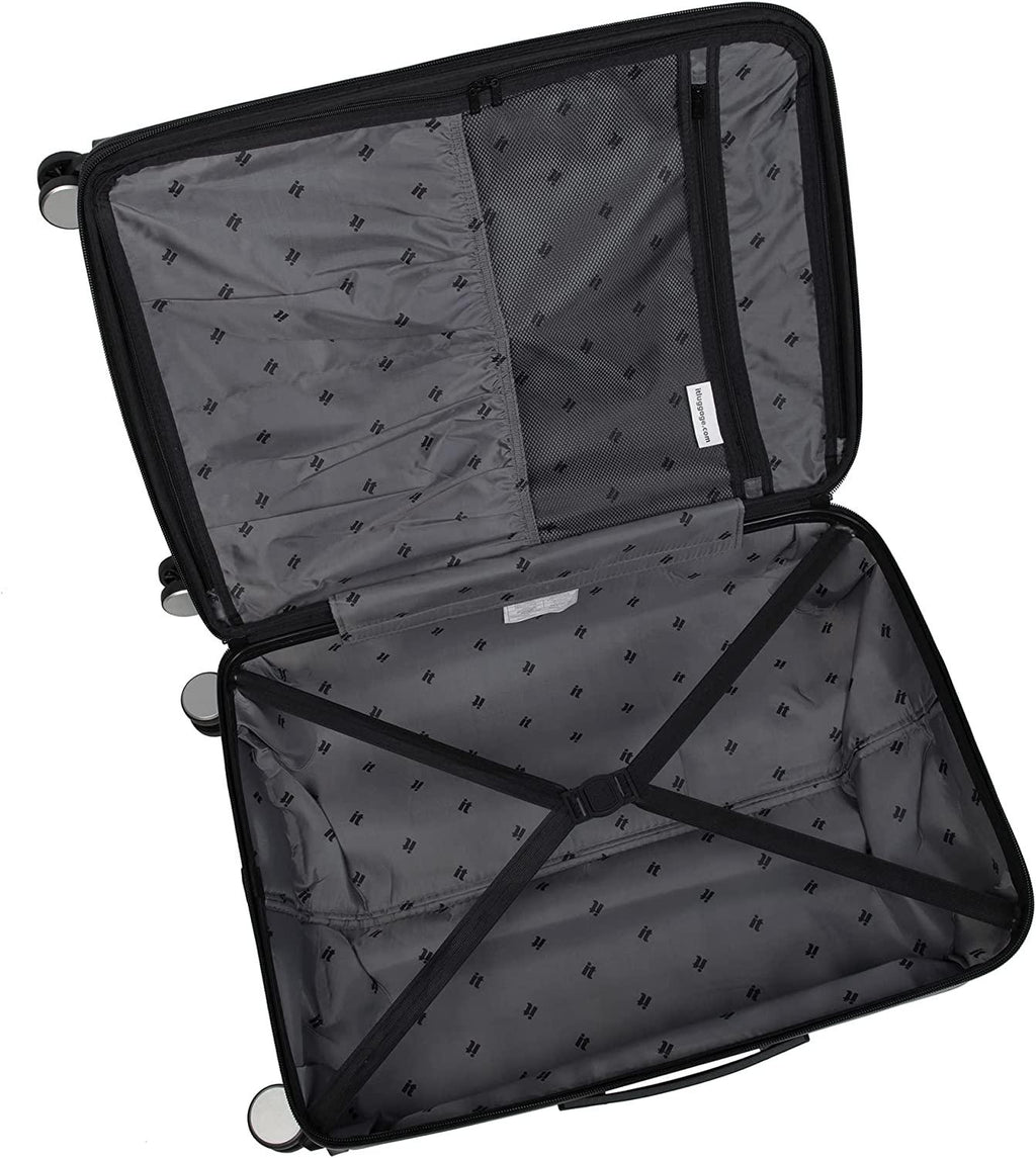 Legion 28" Hardside Checked 8 Wheel Expandable Spinner, Silver