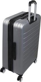Legion 28" Hardside Checked 8 Wheel Expandable Spinner, Silver