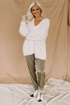 sweater pom cardigan