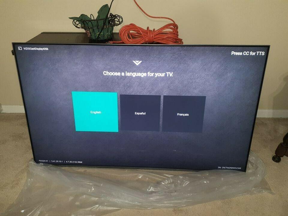 vizio 65" class 4k (2160p) smart qled tv (p65q9-h1)