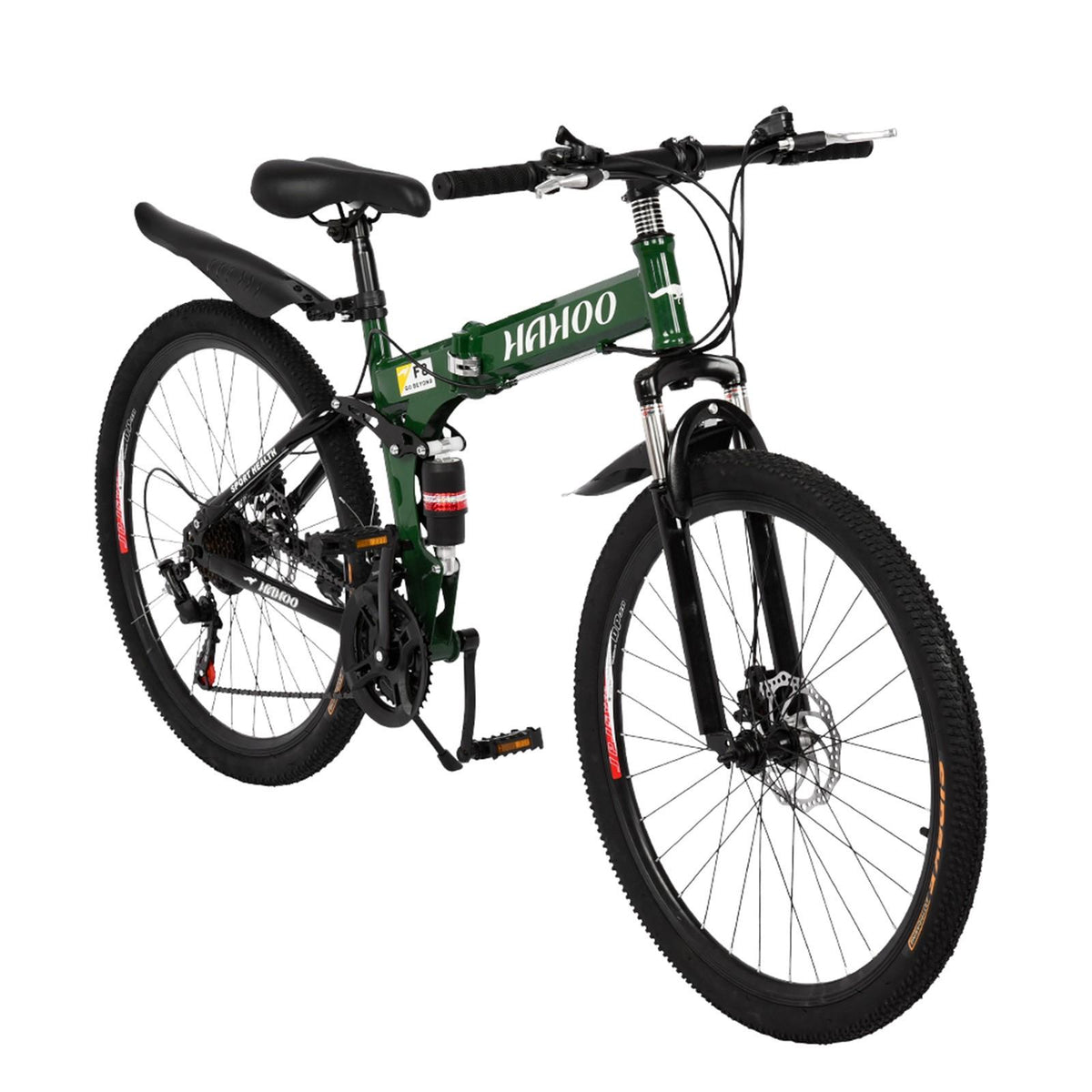Hotwon 26 inch Full Suspension Mountain Bike 21 Speed Folding Bike Non-slip Bike