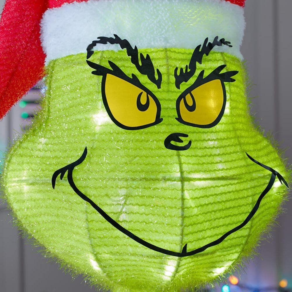48 in Warm White LED Grinch Holiday Yard Decoration