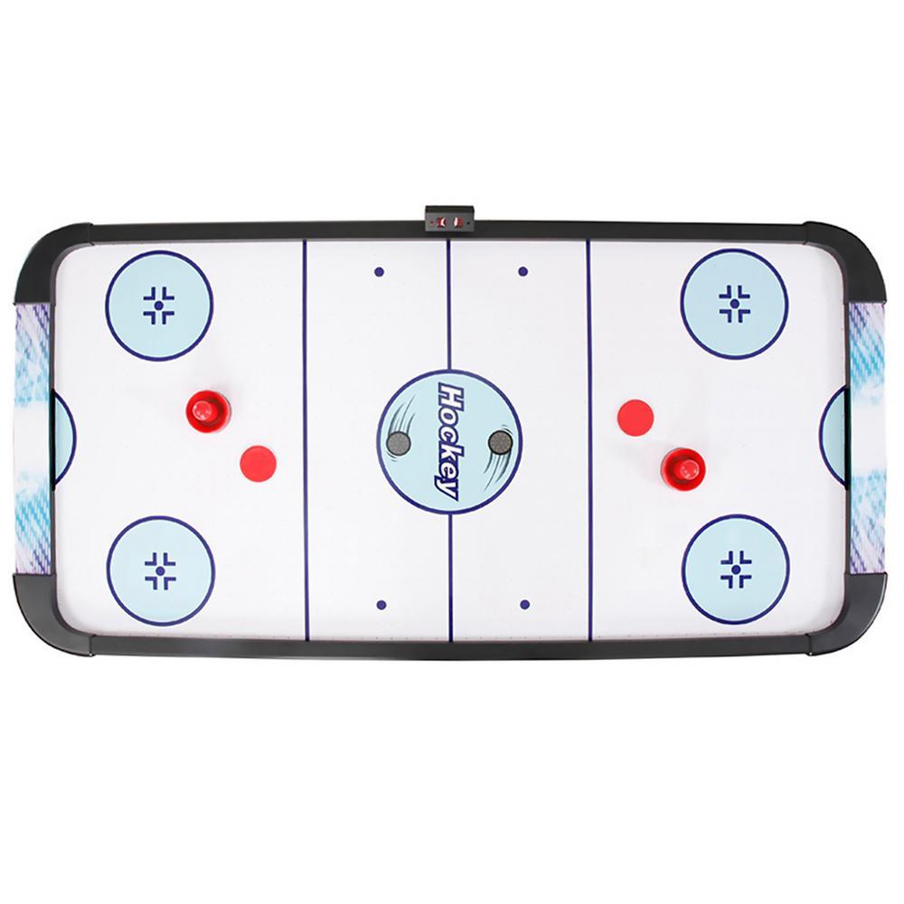 Face-Off 5 ft. Air Hockey Game Table for Family Game Rooms with Electronic Scoring, Pucks and Strikers