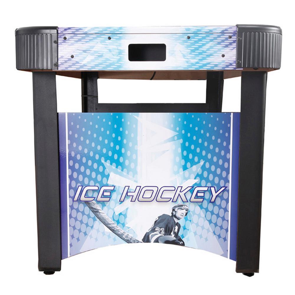 Face-Off 5 ft. Air Hockey Game Table for Family Game Rooms with Electronic Scoring, Pucks and Strikers