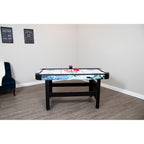 Face-Off 5 ft. Air Hockey Game Table for Family Game Rooms with Electronic Scoring, Pucks and Strikers