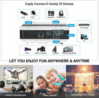 6000lms android blue-tooth wifi projector smart home theater wireless tv youtube