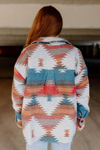 jacket - rust &amp; turquoise
