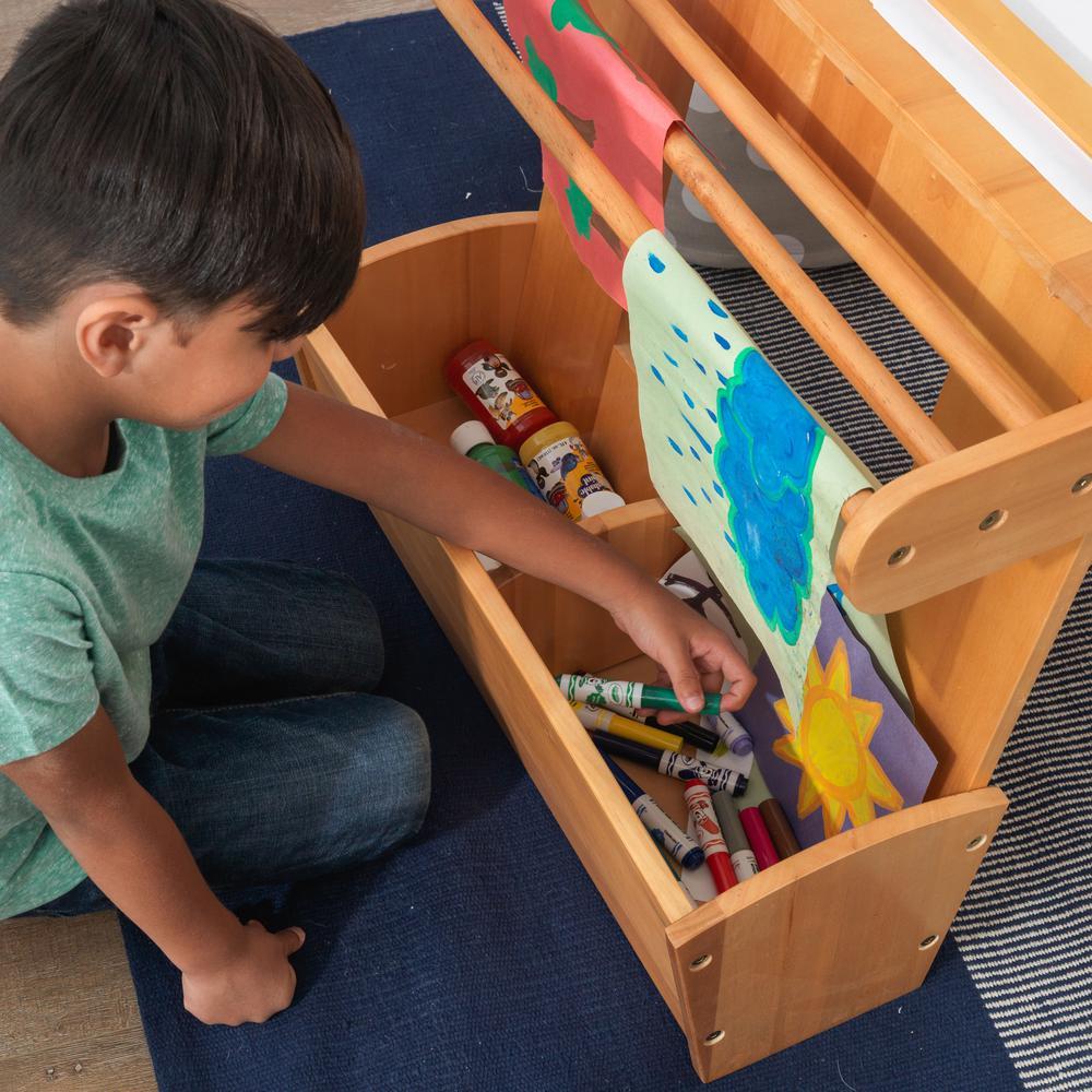 Art Table with Drying Rack and Storage