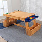 Art Table with Drying Rack and Storage
