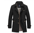Classic Lconic Men Trench Breasted Overcoat