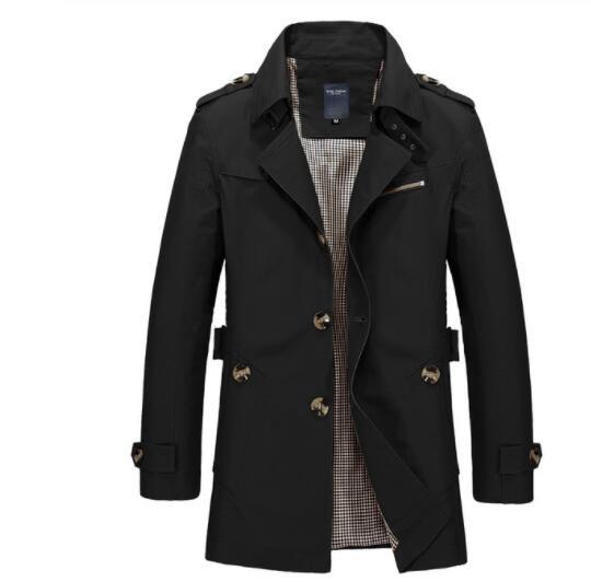 Classic Lconic Men Trench Breasted Overcoat