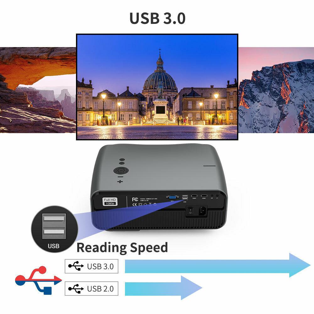 native 1080p full hd projector 4k 1980*1080 movie tv office daytime meeting us