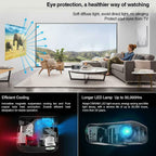 native 1080p full hd projector 4k 1980*1080 movie tv office daytime meeting us