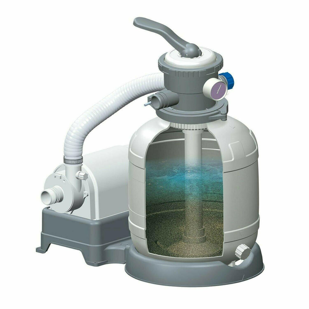 summer waves 10 inch sand filter pump system for above ground swimming pools
