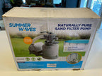 summer waves 10 inch sand filter pump system for above ground swimming pools