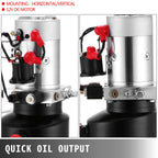 6 Quart 12V Single Acting Hydraulic Pump Dump Trailer Unloading Remote Lift