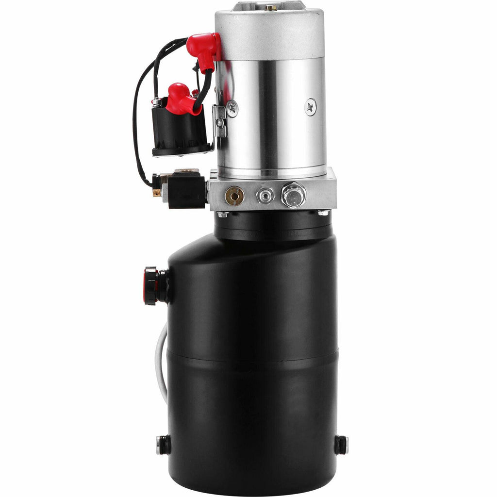 6 Quart 12V Single Acting Hydraulic Pump Dump Trailer Unloading Remote Lift