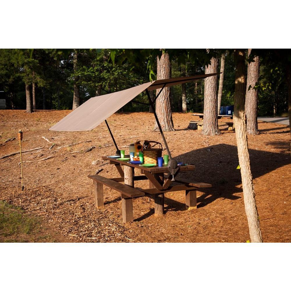 7 ft. W x 10 ft. H Tilt-Mount, -Clamp Canopy with Pop-Up Frame, High-Impact Connectors, and Mildew-Resistant Fabric