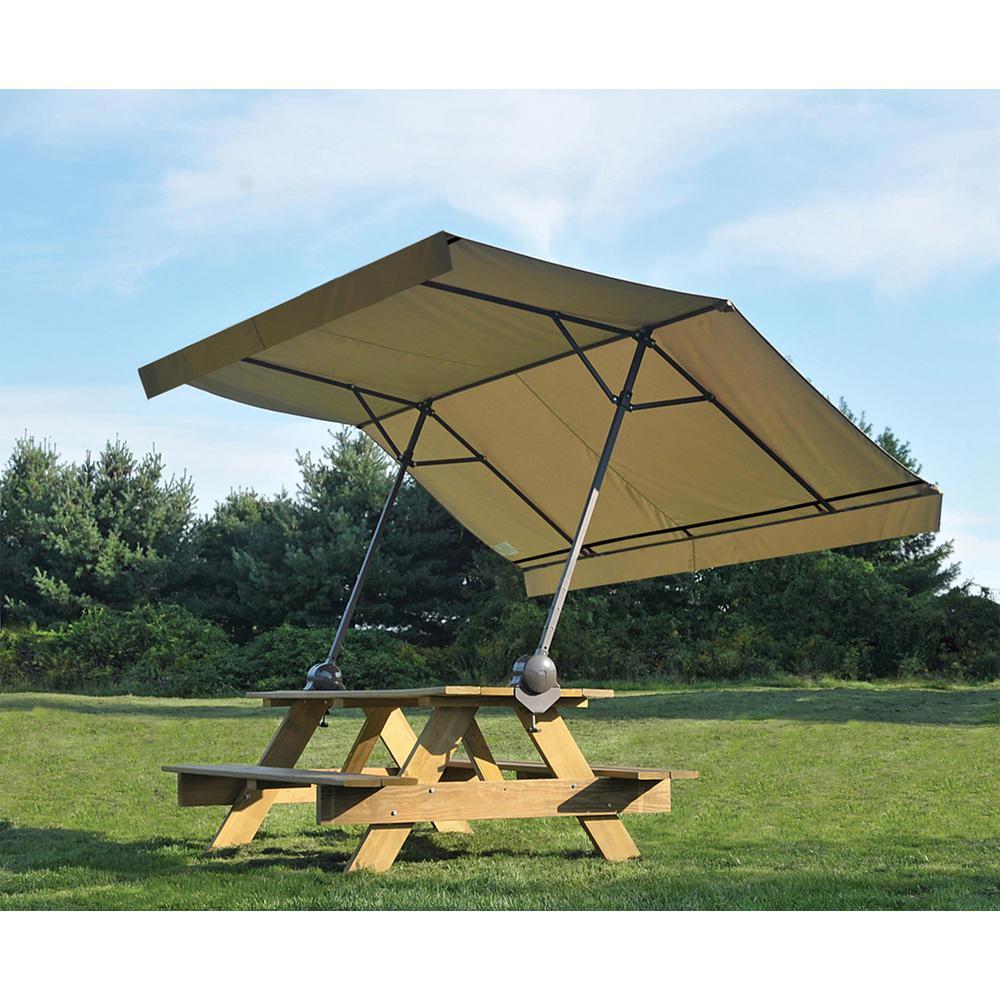7 ft. W x 10 ft. H Tilt-Mount, -Clamp Canopy with Pop-Up Frame, High-Impact Connectors, and Mildew-Resistant Fabric