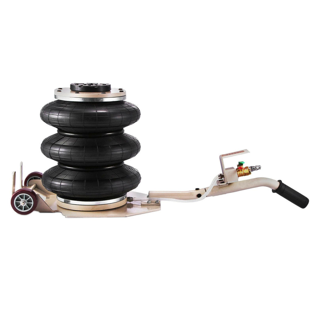 6600LBS Triple Bag Air Jack Pneumatic Jack Lifting Jack Stands Adjustable 3 Ton