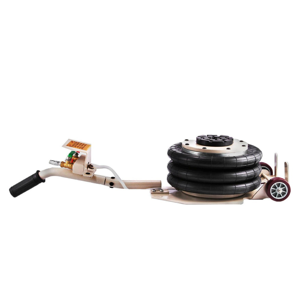 6600LBS Triple Bag Air Jack Pneumatic Jack Lifting Jack Stands Adjustable 3 Ton