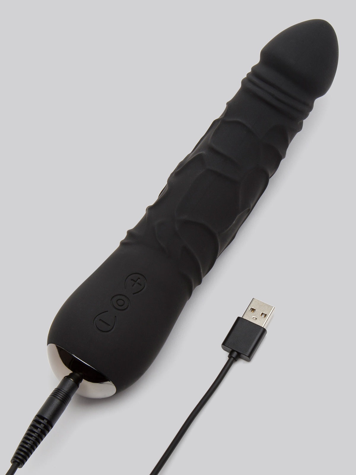 Desire Luxury Rechargeable Realistic Dildo Vibrator 6.5 Inch, Black