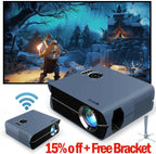 2022 android 9.0 wifi native projector 1080p led cinema tv blue tooth airplay us