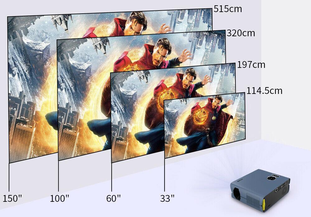 2022 android 9.0 wifi native projector 1080p led cinema tv blue tooth airplay us