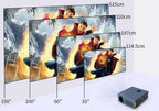 2022 android 9.0 wifi native projector 1080p led cinema tv blue tooth airplay us