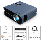 2022 android 9.0 wifi native projector 1080p led cinema tv blue tooth airplay us