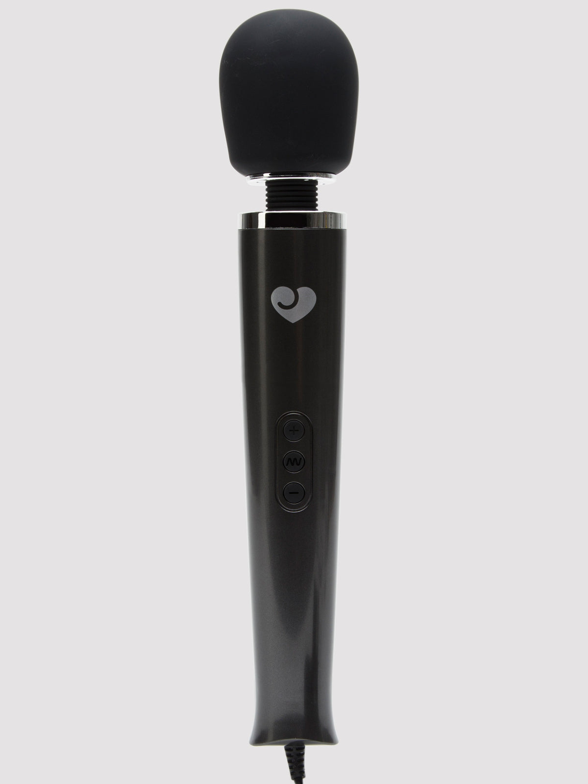 Lovehoney Deluxe Extra Powerful Plug In Massage Wand Vibrator, Black | Black