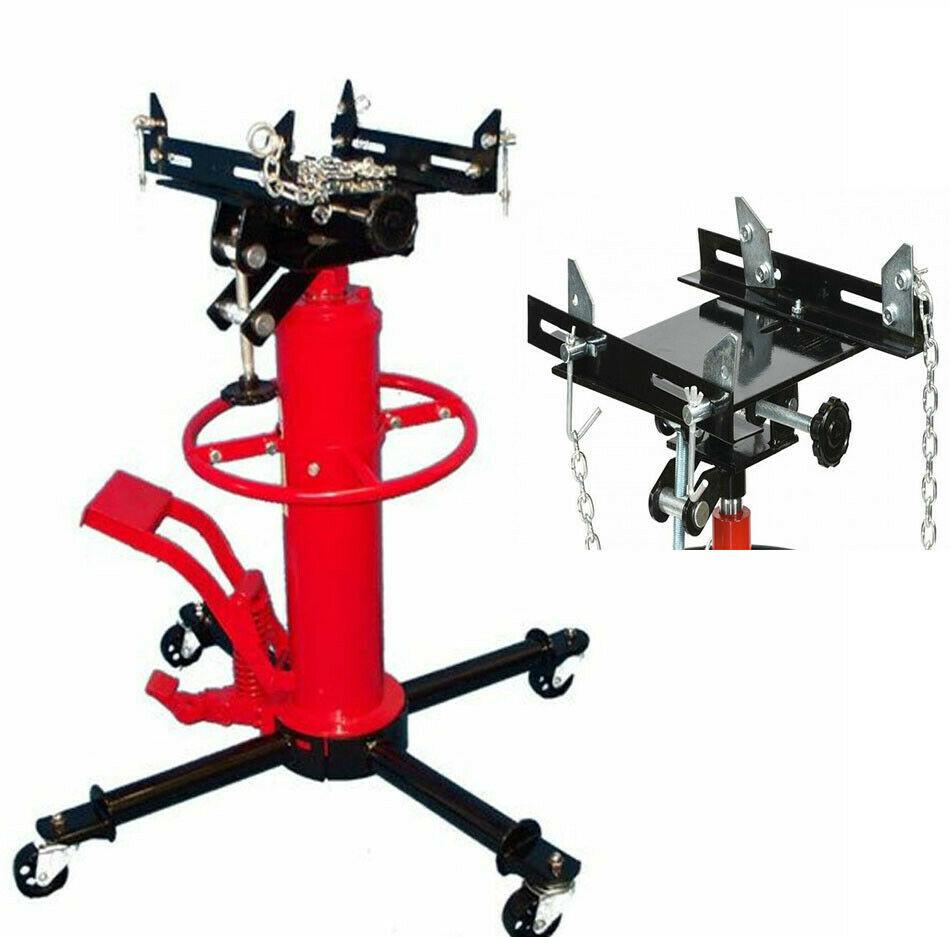 1/2 Ton HD Tall Transmission Jack Hydraulic 1000 lbs 34-5/8"-73-5/8