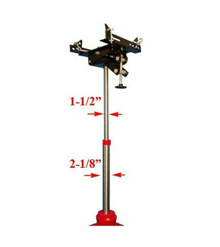 1/2 Ton HD Tall Transmission Jack Hydraulic 1000 lbs 34-5/8"-73-5/8