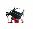 1/2 Ton HD Tall Transmission Jack Hydraulic 1000 lbs 34-5/8"-73-5/8