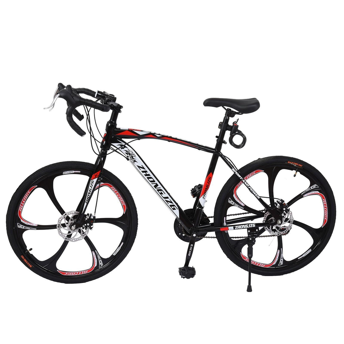Keepfit Commuters Aluminum Full Suspension Road Bike 21 Speed Disc Brakes, 700c