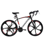 Keepfit Commuters Aluminum Full Suspension Road Bike 21 Speed Disc Brakes, 700c