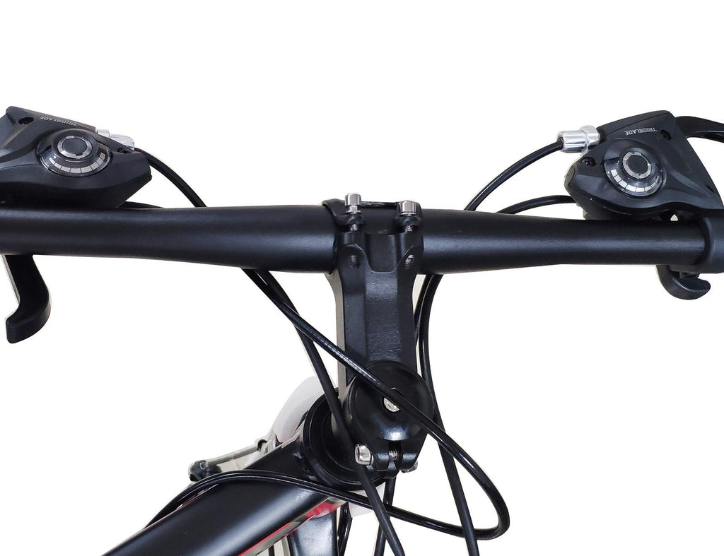 MotorGenic Unisex Mountain Bike 26 In., Wheels, 21 Speed Disc Bicycles, Bike Lock, Air Pump