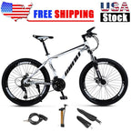 Mad Hornets Unisex MTB Mountain Bike 26 In. Wheels 21 Speed Bicycle Disc Black