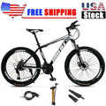 Unisex Adult Mountain Bike 26 Inch 21 Speed Mountain Bike Hot Sell MTB 26" Wheels 21 Speed Bicycle Disc Bicycles+Bike Lock+Air Pump Black White Blue Red