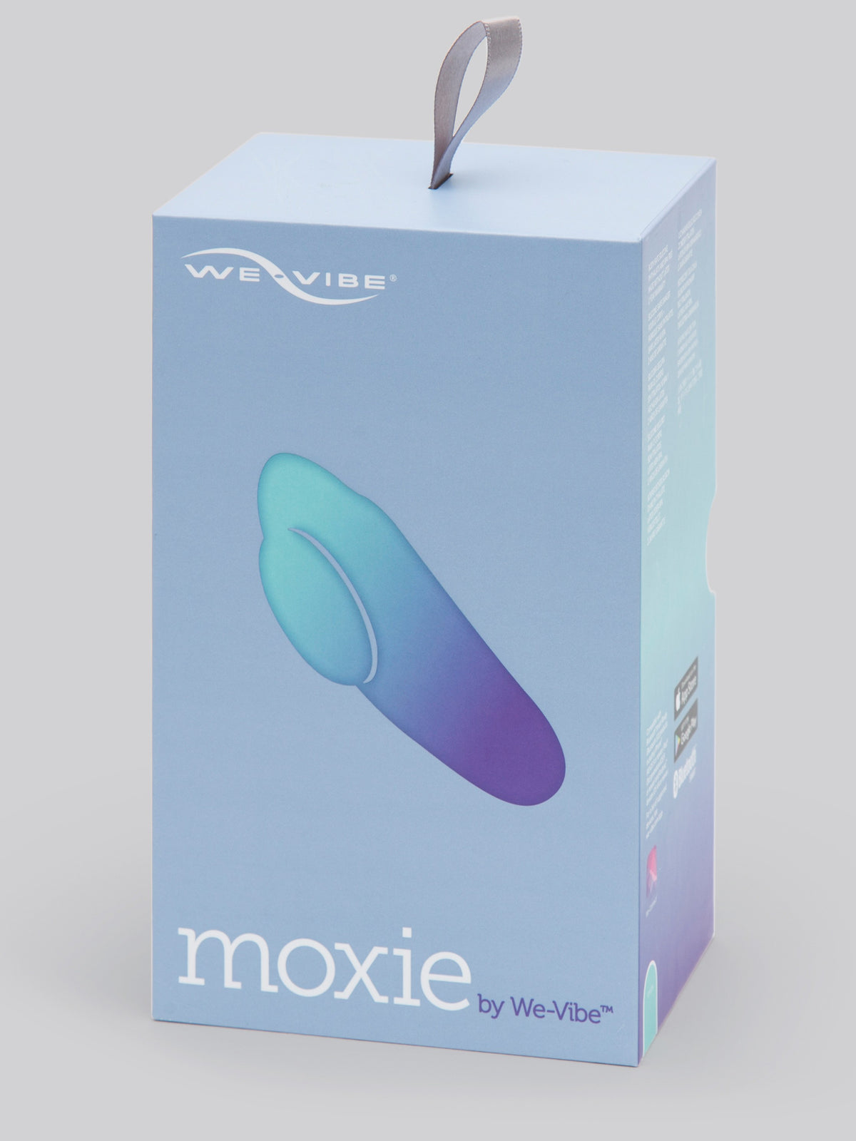 We-Vibe Moxie + App and Remote Controlled Wearable Clitoral Panty Vibrator, Blue | Blue