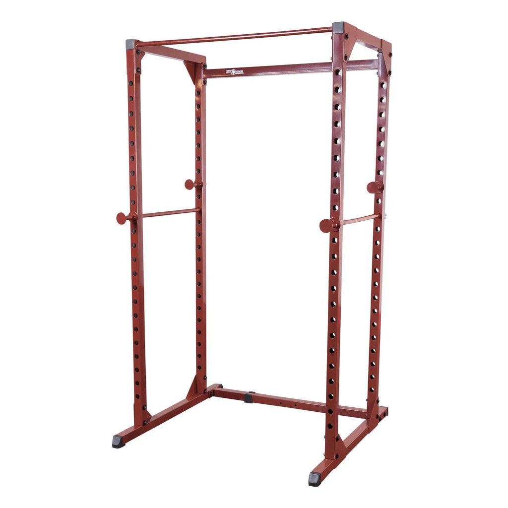Best Fitness BFPR100 Classic Power Rack - Red Finish 500 lbs. Capacity