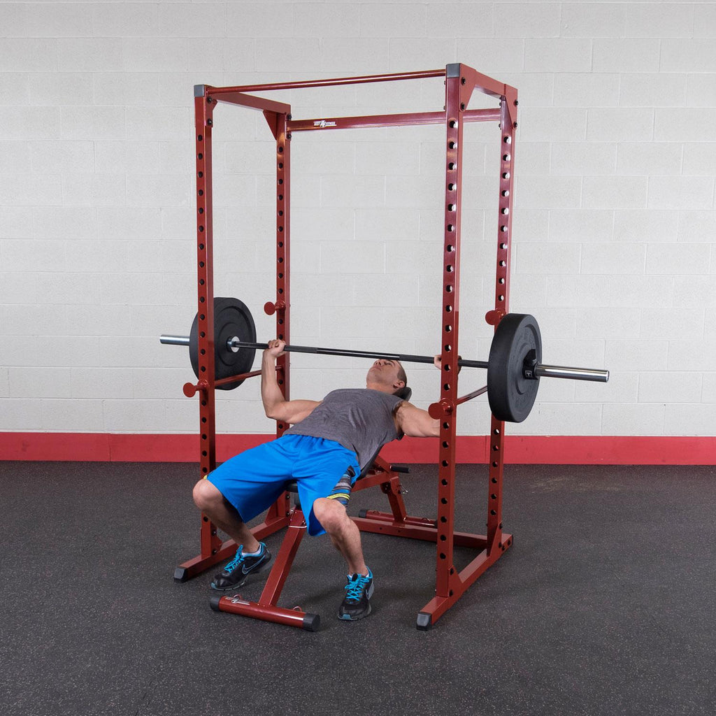 Best Fitness BFPR100 Classic Power Rack - Red Finish 500 lbs. Capacity