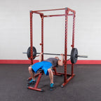Best Fitness BFPR100 Classic Power Rack - Red Finish 500 lbs. Capacity