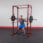 Best Fitness BFPR100 Classic Power Rack - Red Finish 500 lbs. Capacity