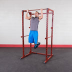 Best Fitness BFPR100 Classic Power Rack - Red Finish 500 lbs. Capacity