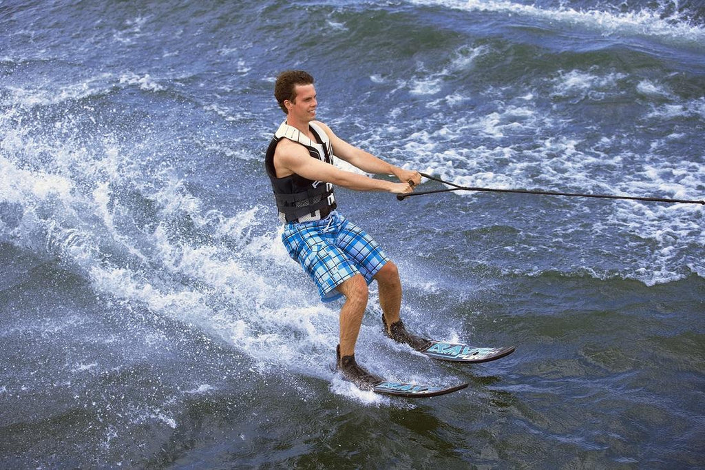 Rave Sports Rave Adult Pure Combo Water Recreation Water Skis with Plastic Top